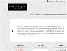 Tablet Screenshot of cosmetologieclimatique.com